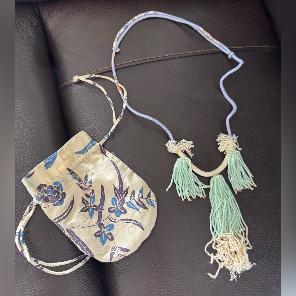 Bali Artesanal Beads & Cotton Necklace